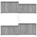 Meuble TV Sonoma gris 146,5x35x50 cm Aggloméré
