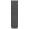Bibliothèque/Séparateur de pièce Gris 80x35x135 cm Pin massif