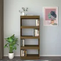 Bibliothèque/Séparateur de pièce Marron miel 60x35x135 cm Pin