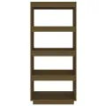 Bibliothèque/Séparateur de pièce Marron miel 60x35x135 cm Pin