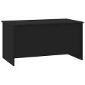 Table basse Noir 102x55,5x52,5 cm Bois d'ingénierie