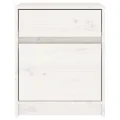 Tables de chevet 2 pcs Blanc 40x31x50 cm Bois de pin massif