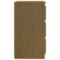 Table de chevet Marron miel 60x36x64 cm Bois de pin massif