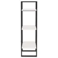 Bibliothèque à 3 niveaux Blanc 40x30x105 cm Bois de pin massif