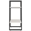 Bibliothèque à 2 niveaux Blanc 40x30x70 cm Bois de pin massif