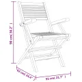 Chaises de jardin pliantes 2 pcs 55x62x90 cm bois massif teck