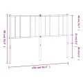 Tête de lit métal blanc 150 cm