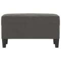 Banc Gris foncé 70x35x41 cm Velours