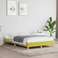 Cadre de lit Vert 120 x 200 cm Tissu
