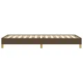 Cadre de lit Marron foncé 80x200 cm Tissu