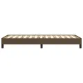 Cadre de lit Marron foncé 90x190 cm Tissu