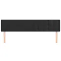 Têtes de lit 2 pcs Noir 100x5x78/88 cm Velours