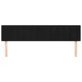 Têtes de lit 2 pcs Noir 100x5x78/88 cm Tissu