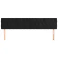 Têtes de lit 2 pcs Noir 100x7x78/88 cm Velours