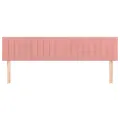 Têtes de lit 2 pcs Rose 100x5x78/88 cm Velours