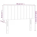 Tête de lit Gris foncé 80x5x78/88 cm Tissu