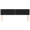 Têtes de lit 2 pcs Noir 100x5x78/88 cm Velours