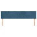 Têtes de lit 2 pcs Bleu foncé 100x5x78/88 cm Velours