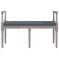 Banc Gris foncé 110x40x70 cm Velours