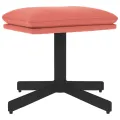 Repose-pied Rose 60x60x36 cm Velours