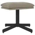 Repose-pied Gris clair 60x60x36 cm Velours