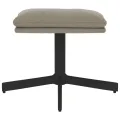 Repose-pied Gris clair 60x60x36 cm Velours