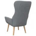 Chaise de relaxation Gris clair Tissu