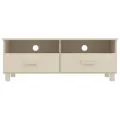 Meuble TV HAMAR Marron miel 106x40x40 cm Bois massif de pin