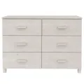 Buffet MOLDE Blanc 113x40x80 cm Bois massif de pin
