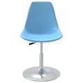 Chaises à manger pivotantes lot de 4 bleu PP