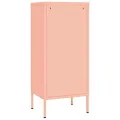 Armoire de rangement Rose 42,5x35x101,5 cm Acier