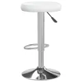 Tabourets de bar 2 pcs Blanc Similicuir