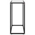 Table console Blanc 60x35x75 cm Verre trempé