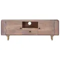 Meuble TV 118x30x40 cm Bois d'acacia massif