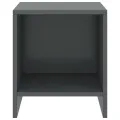 Tables de chevet 2 pcs Gris foncé 35x30x40cm Bois de pin massif