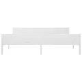 Cadre de lit Bois de pin massif Blanc 200x200 cm