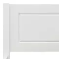 Cadre de lit Bois de pin massif Blanc 200x200 cm