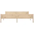 Cadre de lit Bois de pin massif 200x200 cm