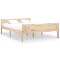 Cadre de lit Bois de pin massif 120x200 cm