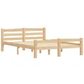 Cadre de lit bois de pin massif 140x200 cm