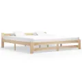 Cadre de lit Bois de pin massif 200x200 cm