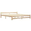 Cadre de lit Bois de pin massif 200x200 cm