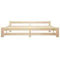 Cadre de lit Bois de pin massif 200x200 cm