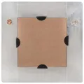 Miroir de style aviation 50x50 cm Métal