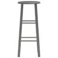 Ensemble de bar 3 pcs Bois et acier Anthracite