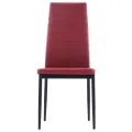 Mobilier de salle à manger 7 pcs Rouge bordeaux
