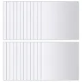 Carreau de miroir 24 pcs Carré Verre