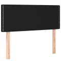 cadre de lit avec matelas et LED Noir 90x200cm Tissu