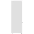 Bibliothèque Blanc 90x30x90 cm Aggloméré