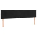 cadre de lit et matelas Noir 200x200 cm Velours